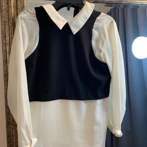 Black and white shirt